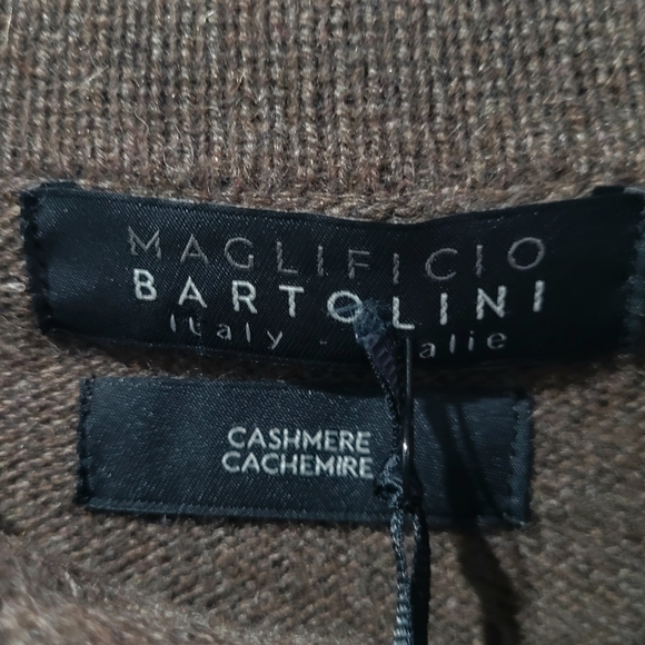 🔥Cashmere Bartolini Italian Made Polo Shirt 100% Cashmere - Picture 2 of 7